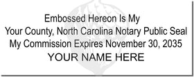 North Carolina Notary Stamp 1010 Setup