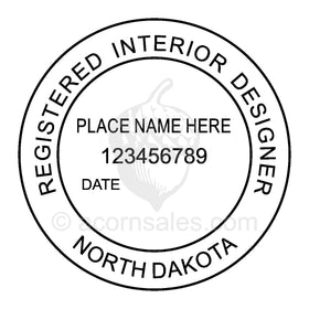 North Dakota Interior Designer Seal Setup