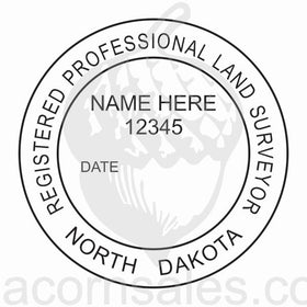 North Dakota Land Surveyor Seal Setup