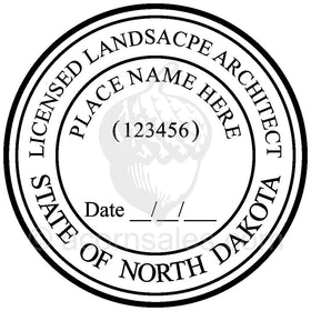 North Dakota Landscape Architect Seal Setup