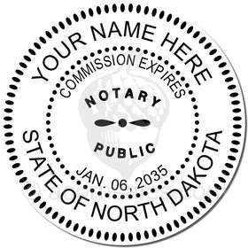North Dakota Notary Embossing Seal Setup