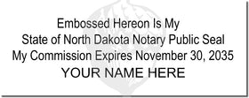 North Dakota Notary Stamp 1010 Setup