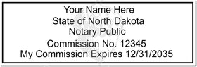 North Dakota Notary Stamp 1091 Setup