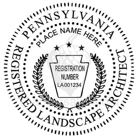 Pennsylvania Landscape Architect Seal Setup