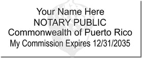 Puerto Rico Notary Stamp 1092 Setup