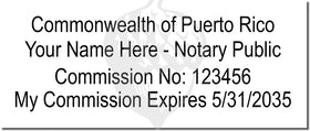 Puerto Rico Notary Stamp 1096 Setup