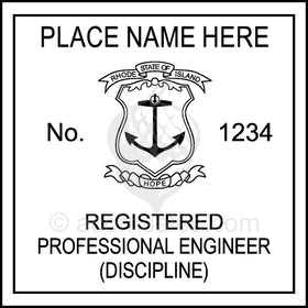 Rhode Island Professional Engineer Seal Setup