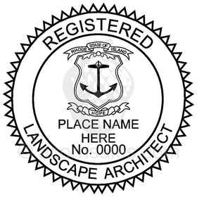 Rhode Island Landscape Architect Seal Setup