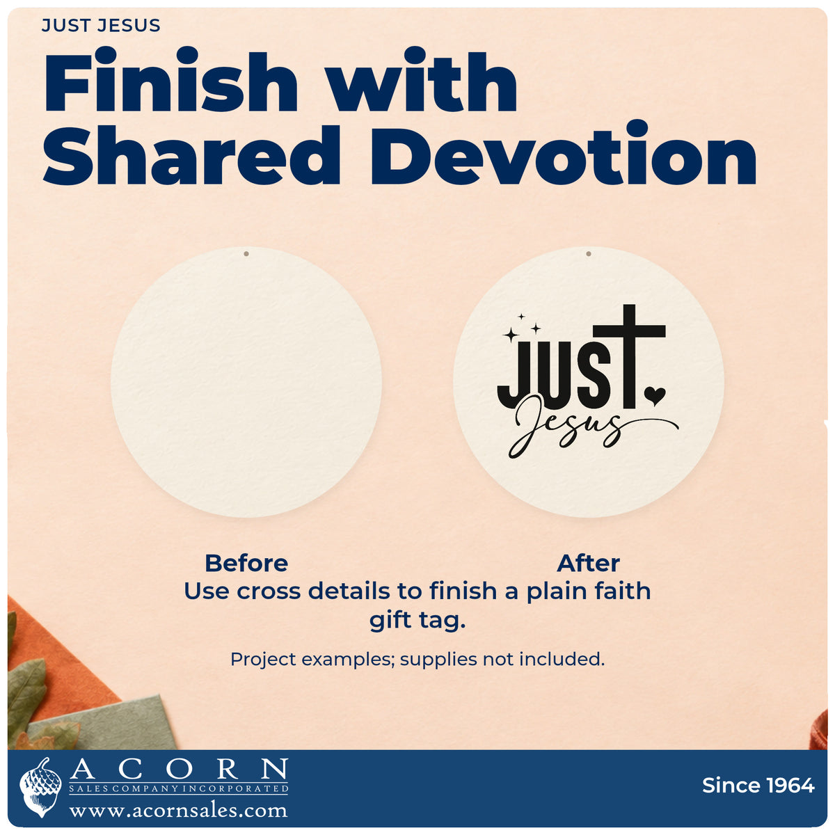 Just Jesus Stamp – Duo Hand adding the finishing touch to handmade gifts and packaging.
