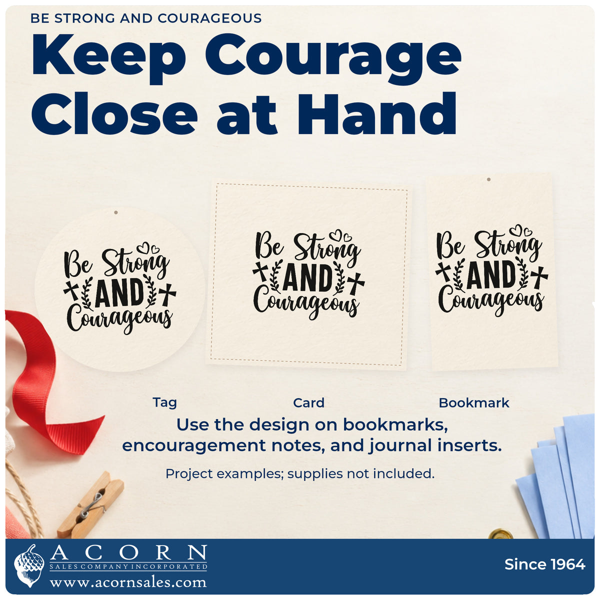 Three project examples made with the Be Strong And Courageous Pre-Inked Stamp – PSI, including big move pages.