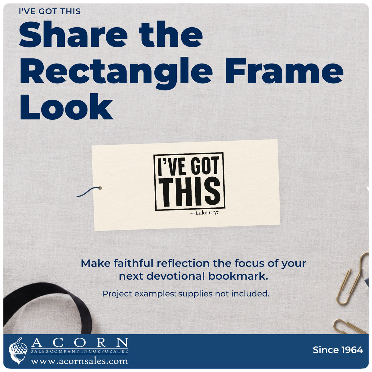 A finished handmade project stamped with the I've Got This Frame Accent Craft Stamp – Self-Inking, ideal for race day bib notes.