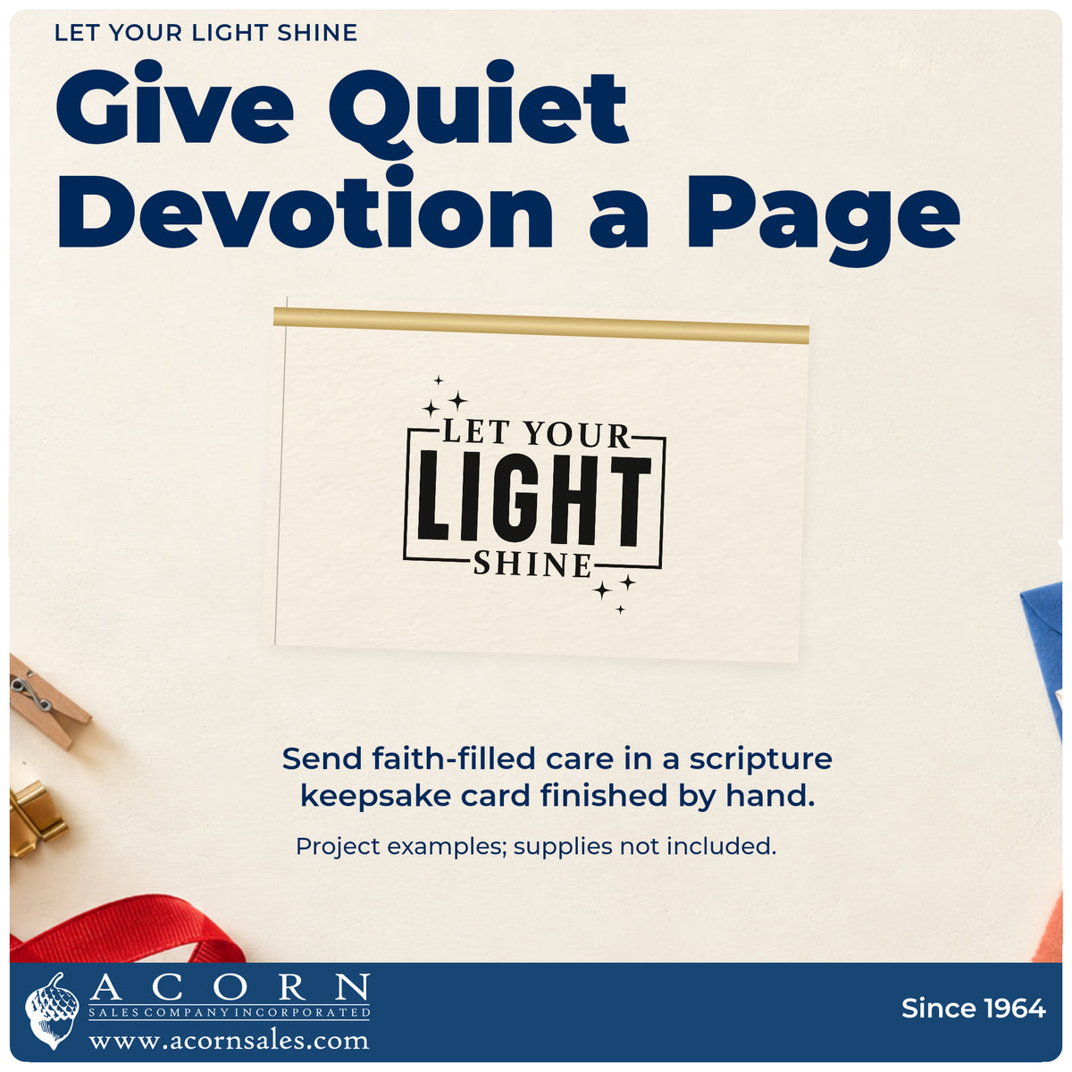 A finished handmade project stamped with the Let Your Light Shine Stamp – Duo Hand, ideal for candle label crafts.