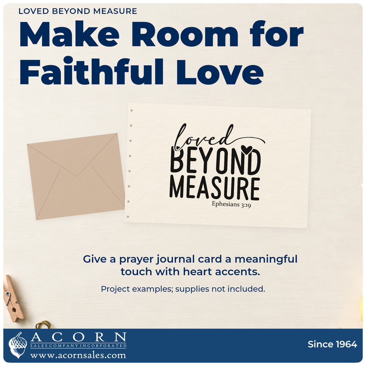 A finished handmade project stamped with the Loved Beyond Measure With Hearts Craft Stamp – Self-Inking, ideal for growth chart crafts.