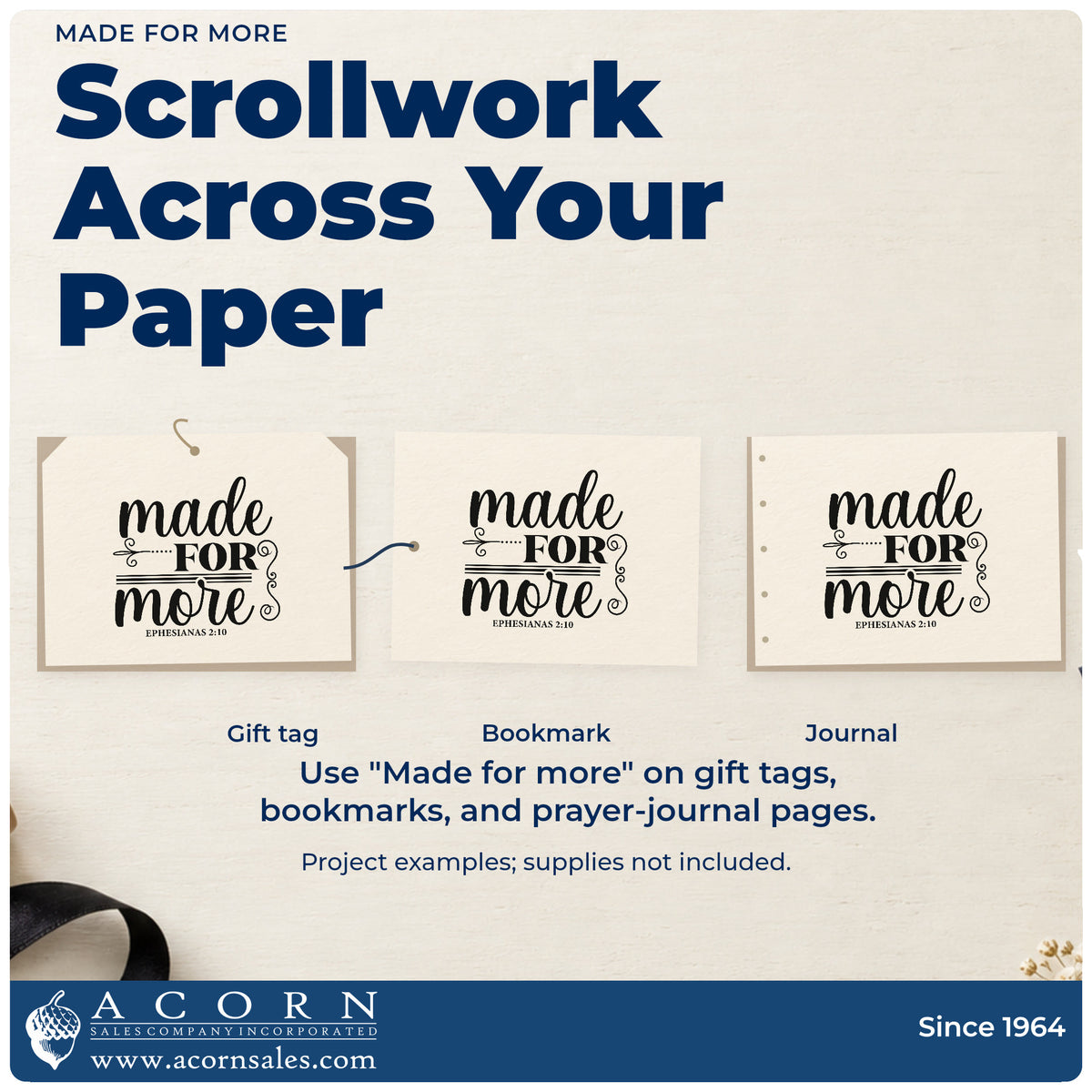 Three project examples made with the Made For More Premium Wood-Mounted Stamp - Vintage Pro, including dream pages.