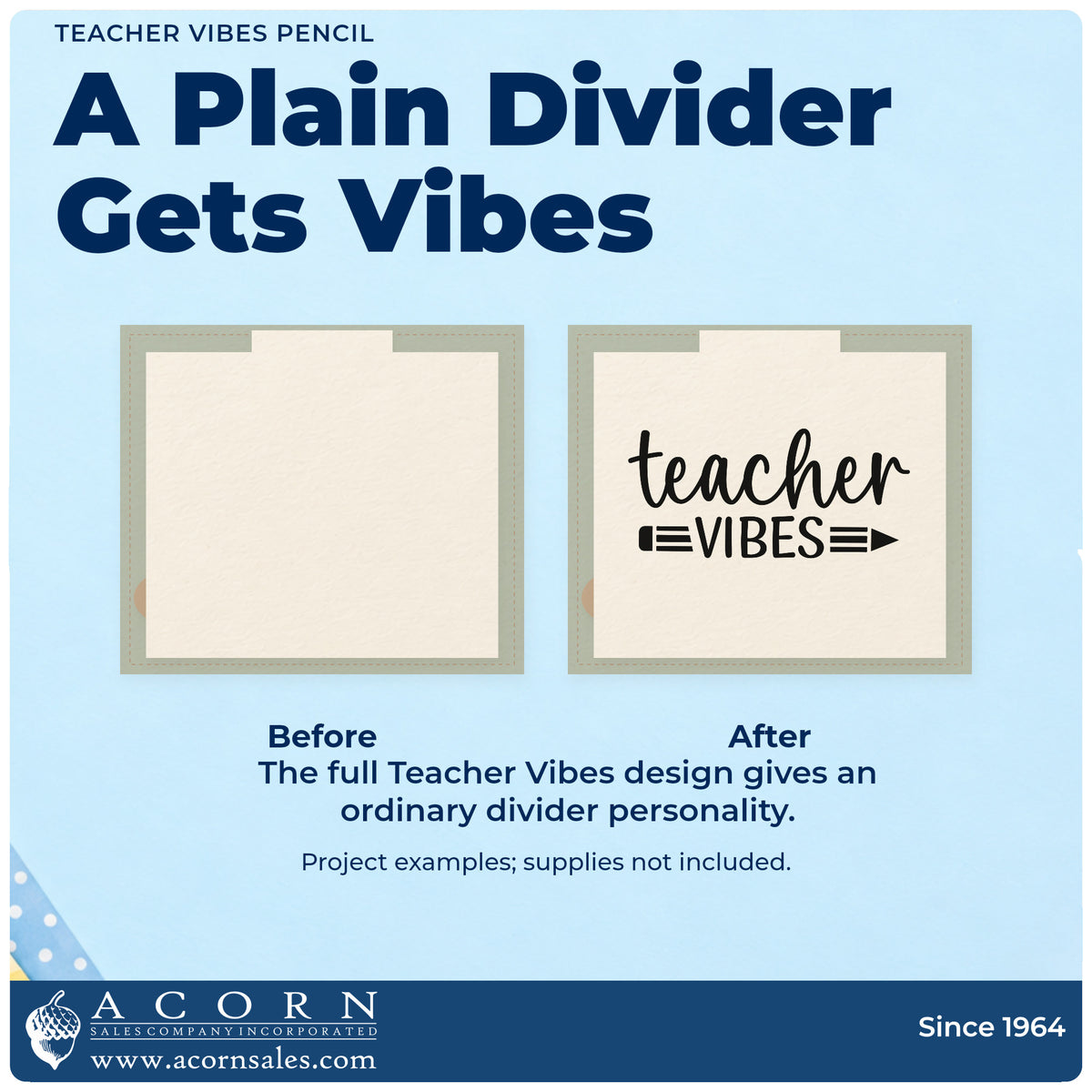 Teacher Vibes Pencil Stamp – Duo Hand adding the finishing touch to handmade gifts and packaging.