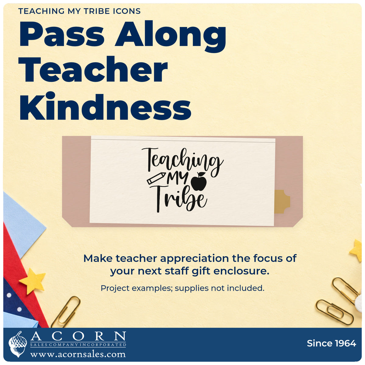 A finished handmade project stamped with the Teaching My Tribe Icons Apple Stamp – Premium Vintage Pro Wooden, ideal for form group tags.