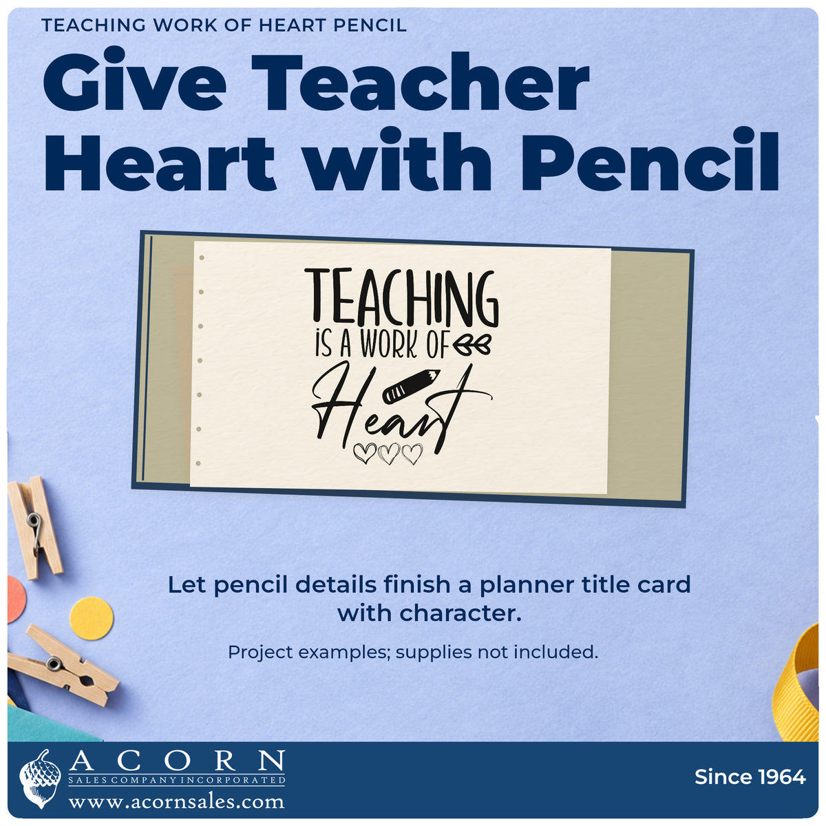 A finished handmade project stamped with the Teaching Work Of Heart Pencil Leaf Accents Craft Stamp – Self-Inking, ideal for triple gift tags.