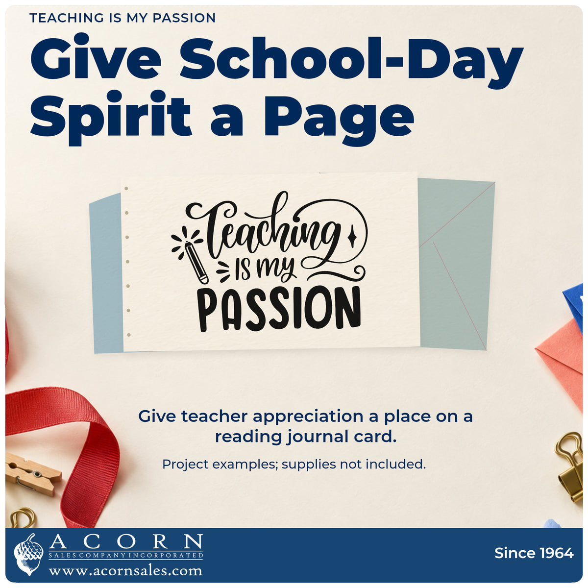 A finished handmade project stamped with the Teaching Is My Passion Pencil Stamp – Premium Vintage Pro Wooden, ideal for open evening tags.