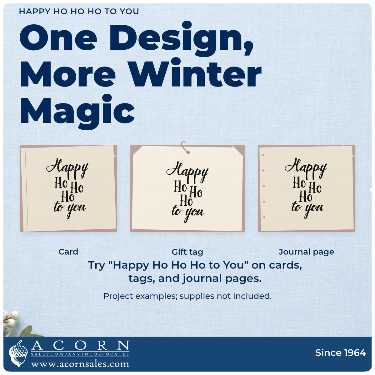 Three project examples made with the Happy Ho Ho Ho To You Pre-Inked Stamp – PSI, including to do column sheet.