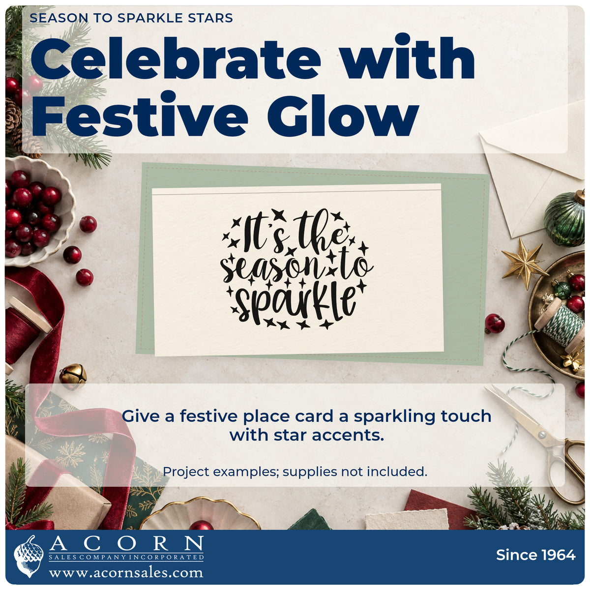 A finished handmade project stamped with the Season To Sparkle Stars Stamp – Premium Vintage Pro Wooden, ideal for party look album.