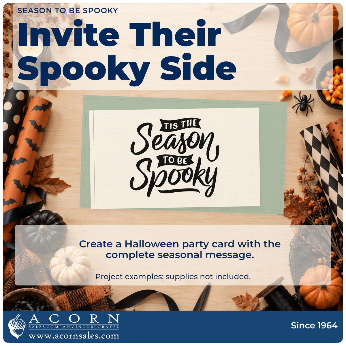 A finished handmade project stamped with the Season To Be Spooky Stamp – Premium Vintage Pro Wooden, ideal for costume album page.