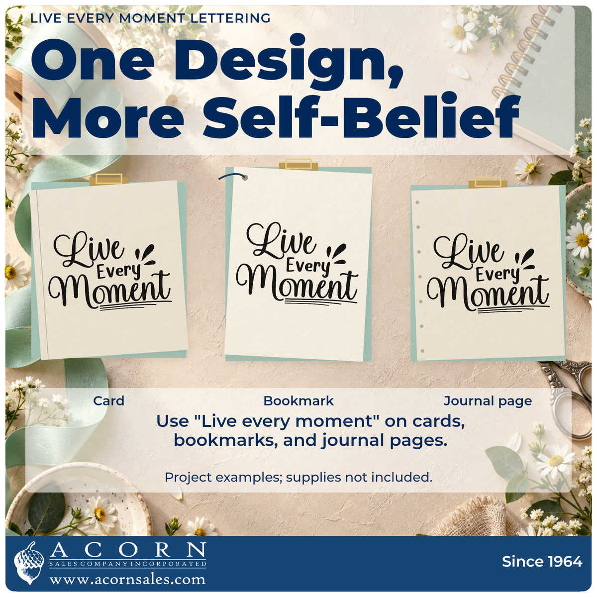 Three project examples made with the Live Every Moment Stamp – Slim Pre-Inked, including toast order sheet.