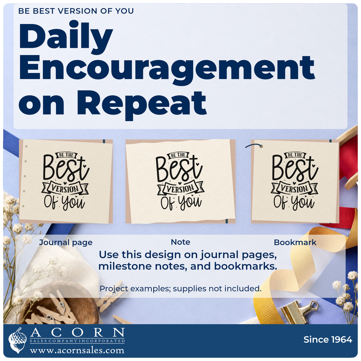 Three project examples made with the Be Best Version Of You Stamp – Duo Hand, including target track sheet.