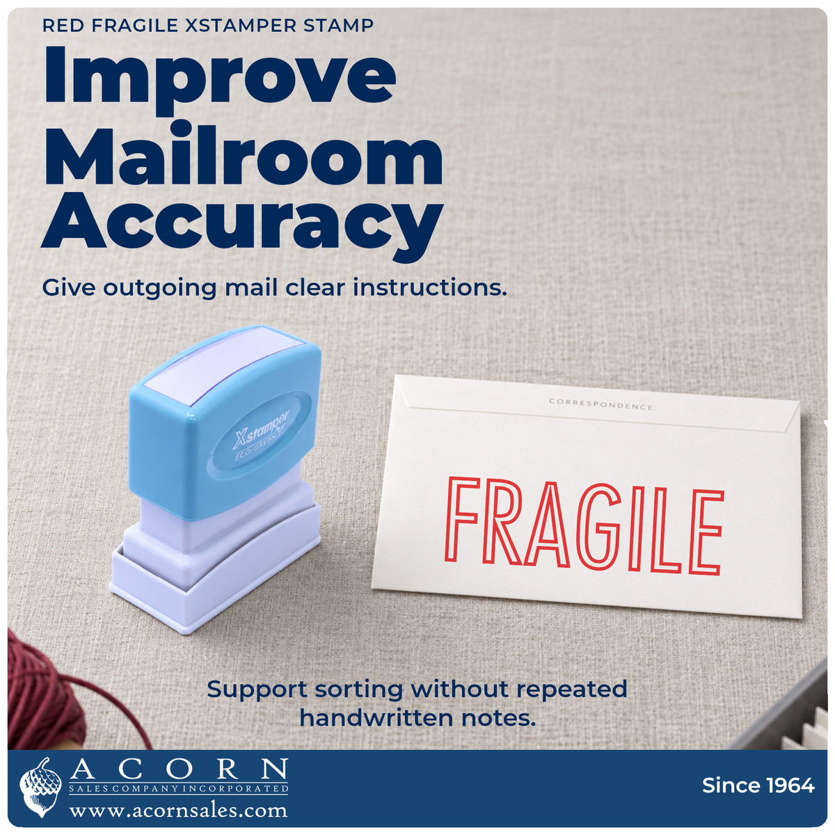 Office workflow showing where the "Fragile" stamp marks documents