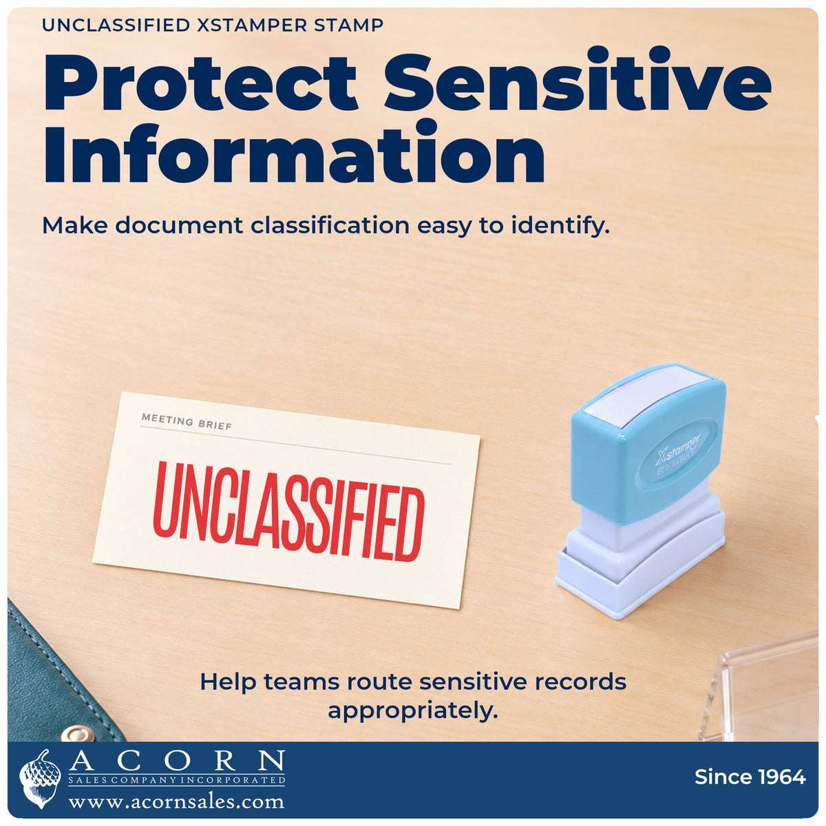Office workflow showing where the "Unclassified" stamp marks documents