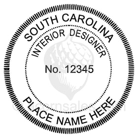 South Carolina Interior Designer Seal Setup