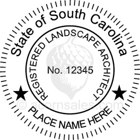South Carolina Landscape Architect Seal Setup