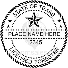 Texas Professional Forester Seal Setup