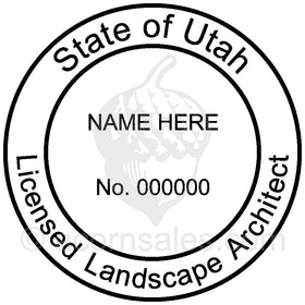 Utah Landscape Architect Seal Setup