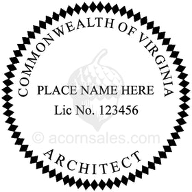 Virginia Architect Seal Setup