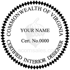 Virginia Interior Designer Seal Setup