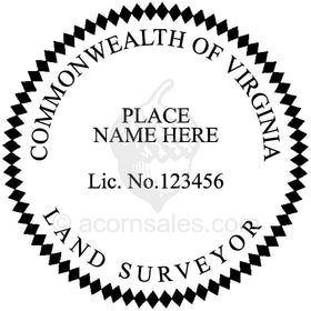 Virginia Land Surveyor Seal Setup