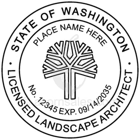 Washington Landscape Architect Seal Setup
