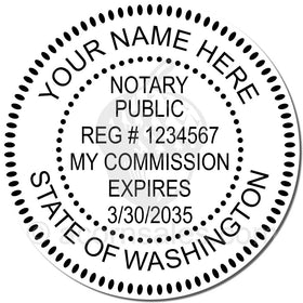 Washington Notary Embossing Seal Setup