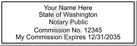 Washington Notary Stamp 1090 Setup
