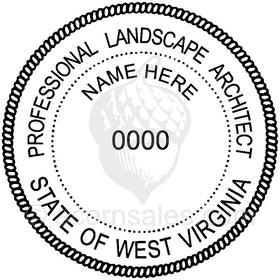West Virginia Landscape Architect Seal Setup