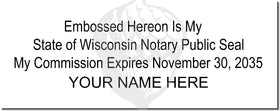 Wisconsin Notary Stamp 1010 Setup
