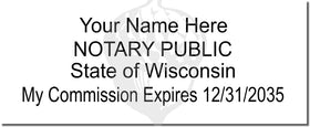 Wisconsin Notary Stamp 1092 Setup
