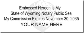 Wyoming Notary Stamp 1010 Setup