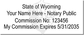 Wyoming Notary Stamp 1096 Setup