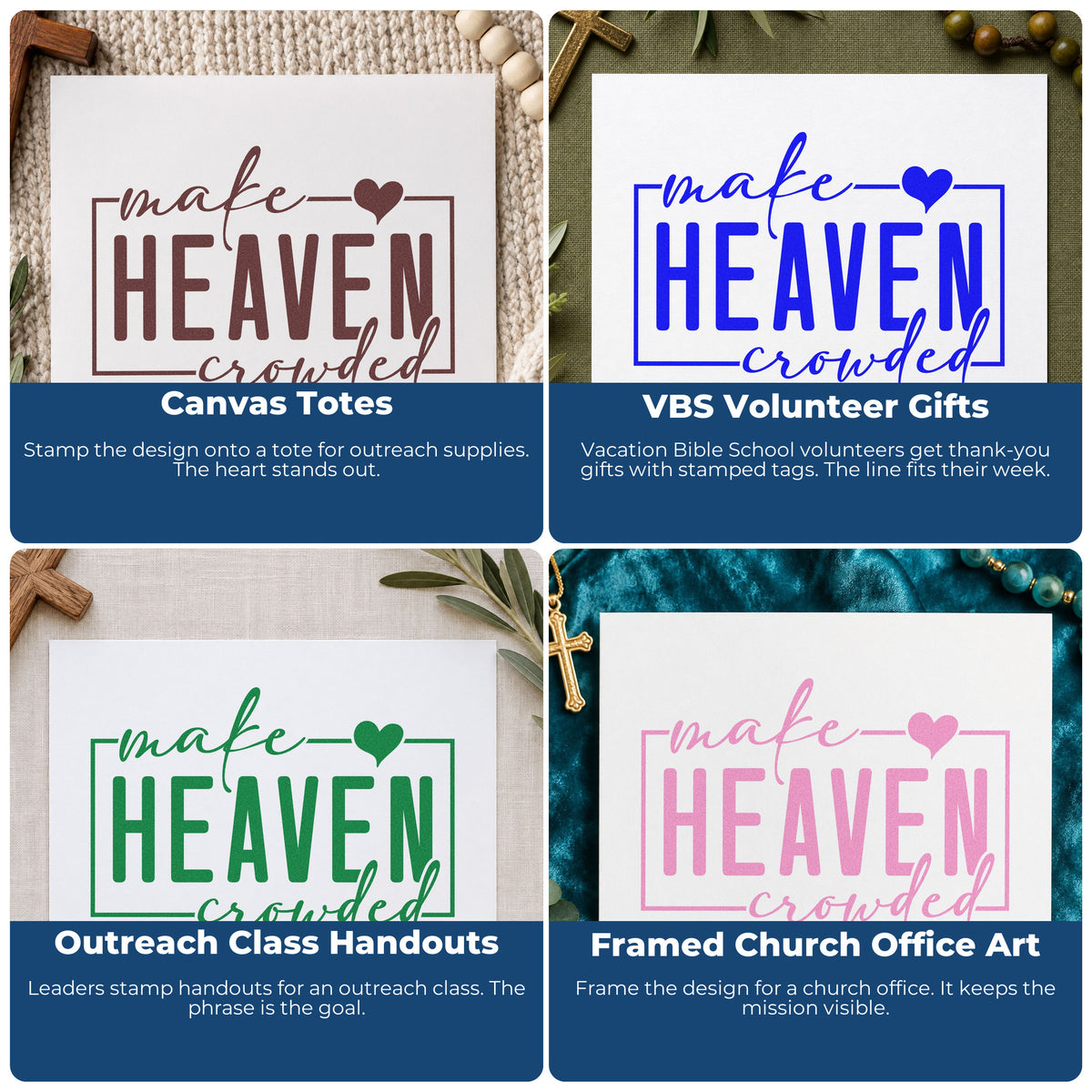 Christian rubber stamp ideas for gift tags, faith mail art, planners, and Sunday school crafts with scripture and inspirational words.