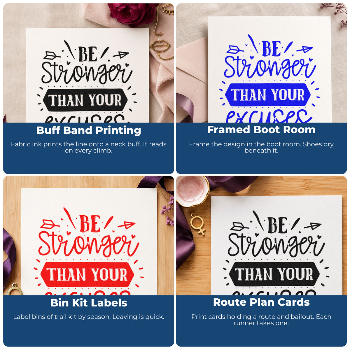 Motivational rubber stamps for habit trackers, vision boards, sticky notes, and personal planners with uplifting quotes.