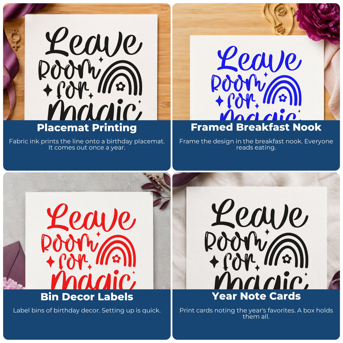 Motivational rubber stamp examples for habit trackers, planners, and vision boards with uplifting handwritten quotes.