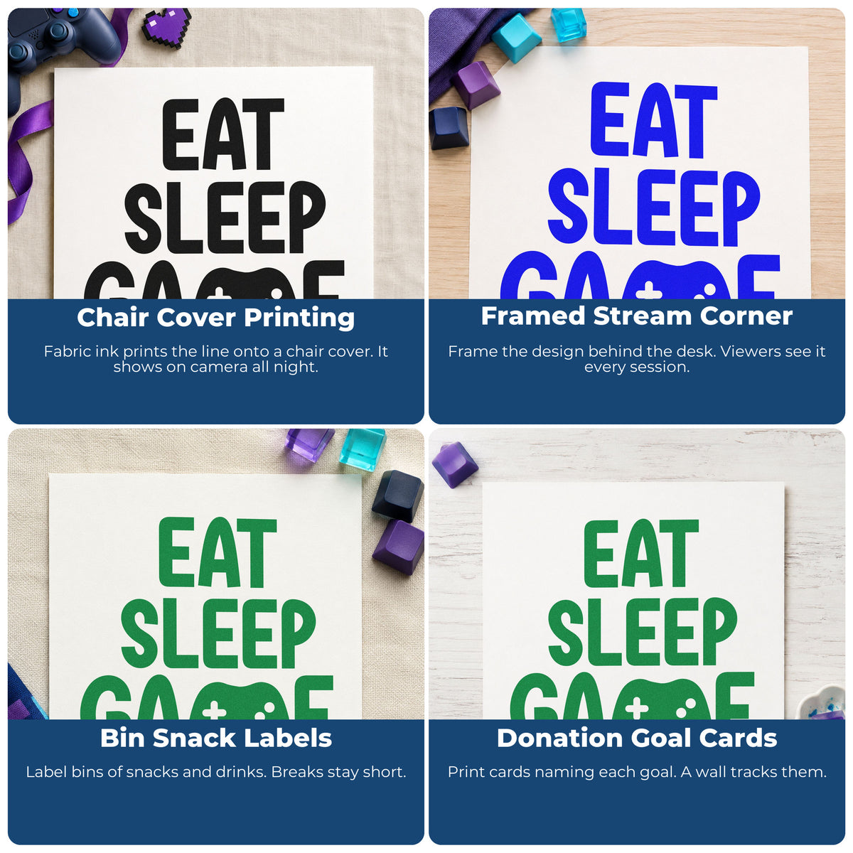 Sports rubber stamps for journals, event flyers, kids crafts, and handmade product packaging.