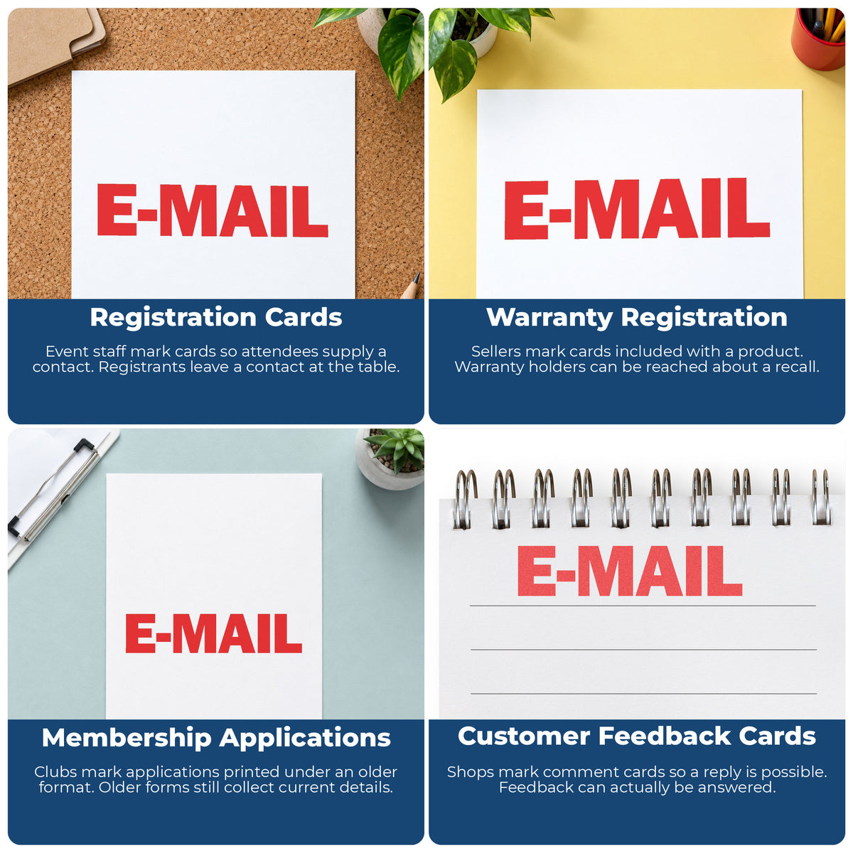 More ways to use the "E-mail" imprint from the E-Mail Office Stamp