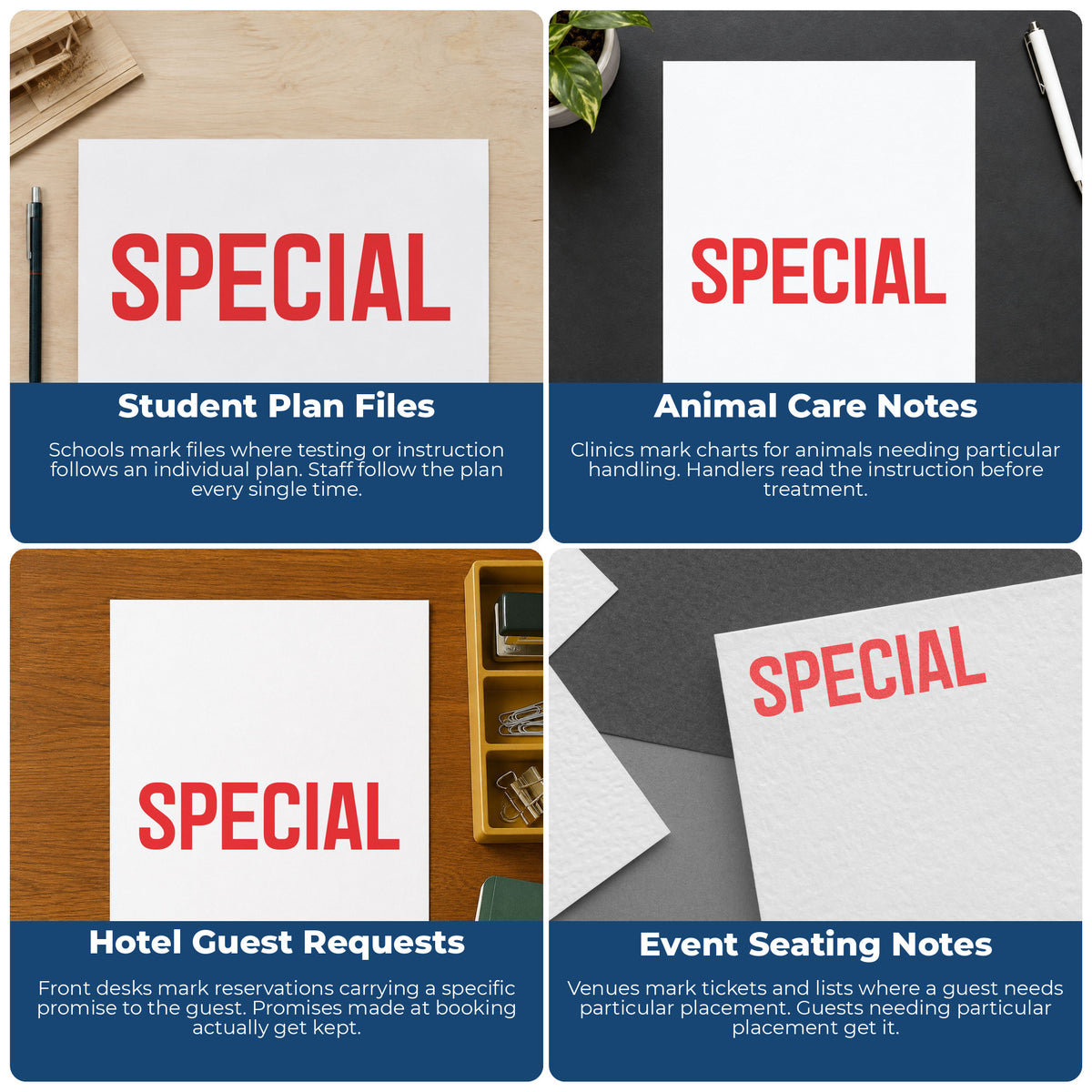 More ways to use the "Special" imprint from the Xstamper Special Stamp